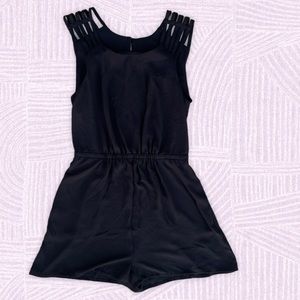 Sparkle And Fade Black Romper Urban Outfitters S